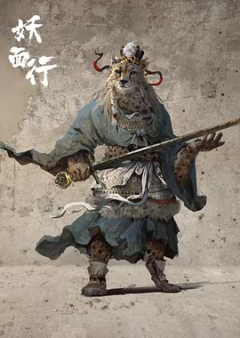 Cheetah Warrior with Sword