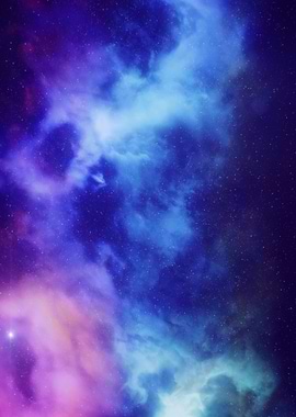 Vibrant Nebula in Deep Space