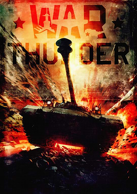 War Thunder Tank Explosion Poster