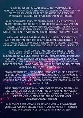 zeit | Inspirational Text German