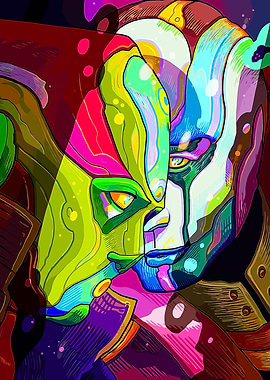 Abstract Sci-Fi Character Portrait