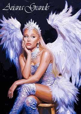 Ariana Grande Angelic Digital painting