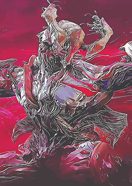 Warframe Silver Figure