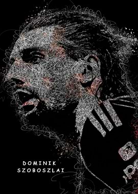 Dominik Szoboszlai Abstract Portrait