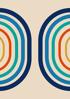 Retro Rainbow Arches