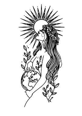 Pregnant Earth Mother Goddess