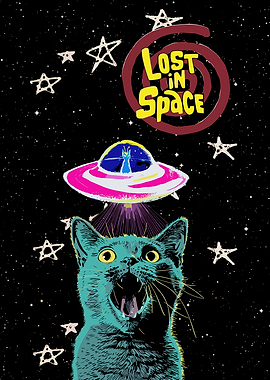 Lost in Space Cat and UFO