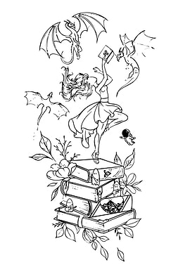 Ballerina and Dragons Reading Books