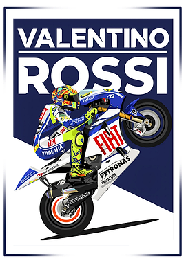 Valentino Rossi Motorcycle Wheelie