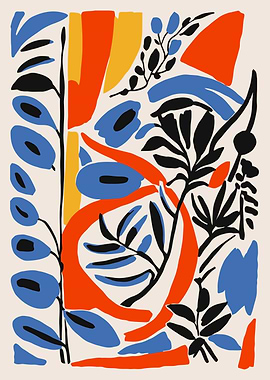 Abstract Floral Composition