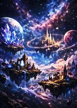 Floating Islands in a Cosmic Nebula