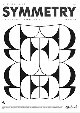 Minimalist Abstract Symmetry Poster