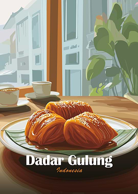 Dadar Gulung Indonesian Dessert