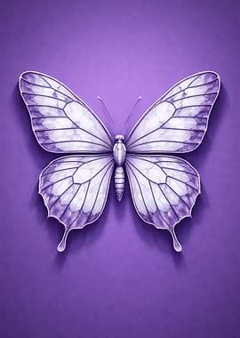 Purple Butterfly Illustration