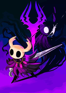 Hollow Knight Hornet and Radiance