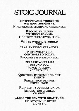 Stoic Journal Mindfulness