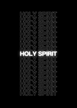 Holy Spirit Text Art