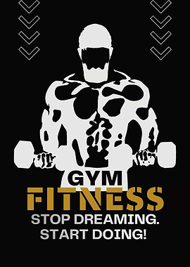 Gym Fitness Motivational Poster