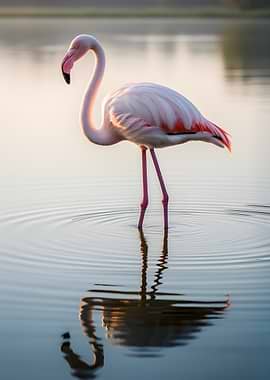 Flamingo standing in water