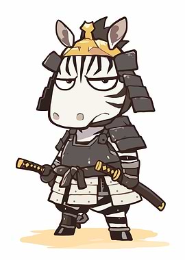 Samurai Zebra Warrior