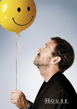 House M.D. with Smiley Balloon