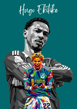 Hugo Ekitike Football Art