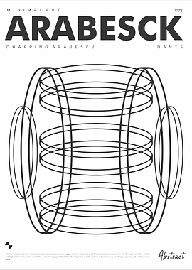 Minimalist Abstract Arabesck Poster