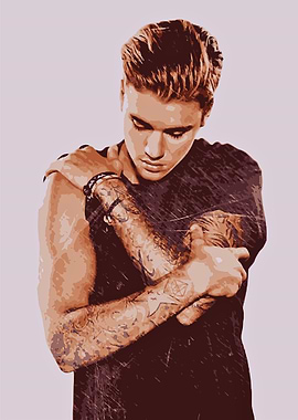 Justin Bieber Pop Art Portrait