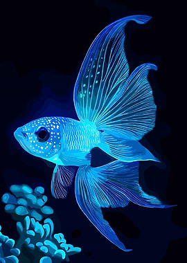 Bioluminescent Betta Fish