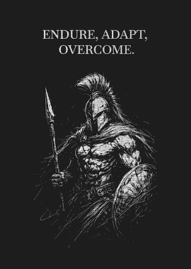 Spartan Art Endure Adapt Overcome