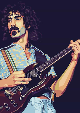 Frank Zappa Playing Guitar