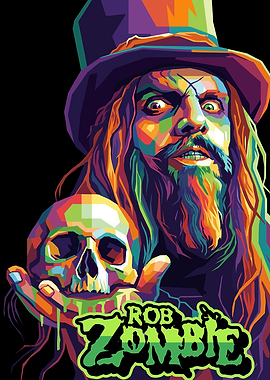 Rob Zombie Pop Art Portrait