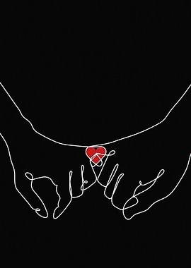 Pinky Promise Heart Peace Symbol