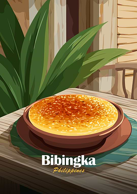 Bibingka with Philippine Background