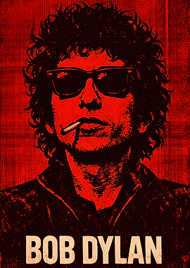 Bob Dylan Smoking Portrait