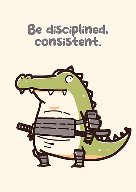 Disciplined Dinosaur Warrior