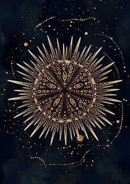 Golden Celestial Sea Urchin
