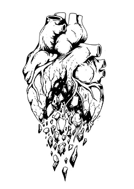 Cracked Heart Illustration