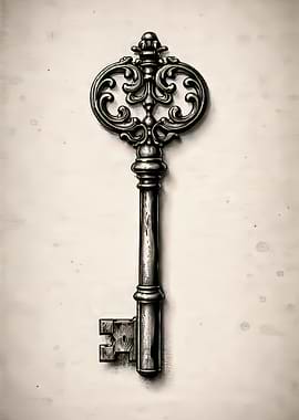 Ornate Antique Skeleton Key