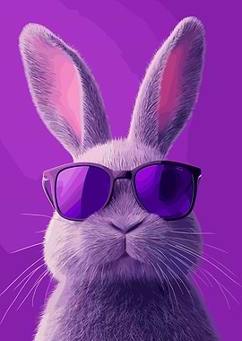 Cool Bunny Wearing Sunglasses