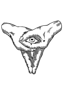 All-Seeing Eye in Hands