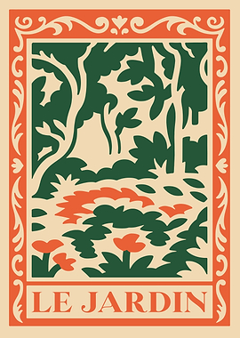 Le Jardin Vintage Poster