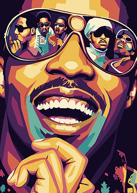 Stevie Wonder Pop Art Portrait