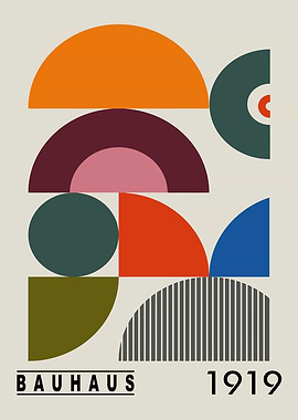 Bauhaus 1919 Geometric Abstract