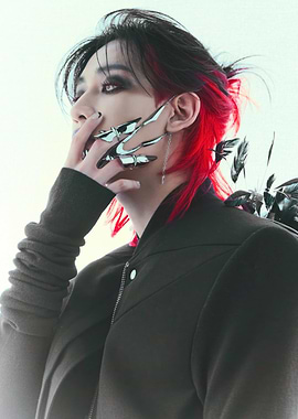 Goth-inspired fashion portrait bambam