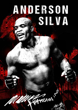 Anderson Silva UFC Fighter Poster