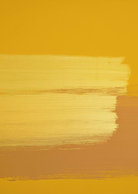 Abstract Yellow and Brown Brushstrokes