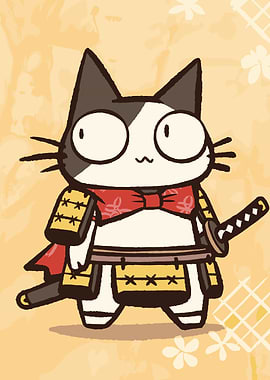 Samurai Cat Warrior