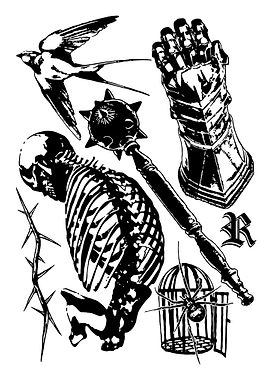 Dark Fantasy Tattoo Design Elements