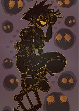 Sora as a Shadow Heartless